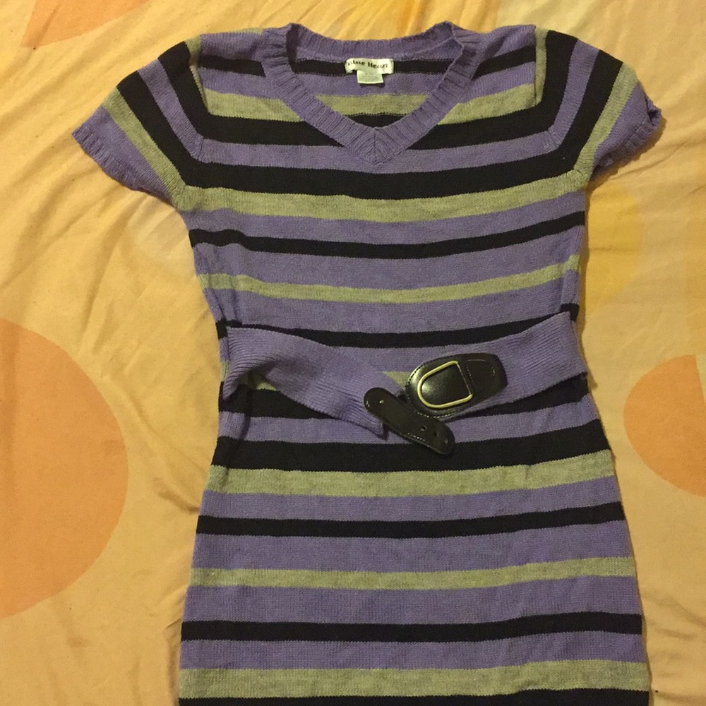 Short Sleeved Sweater Dress
